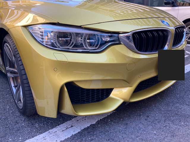 BMW M4 ぶつけられた修理