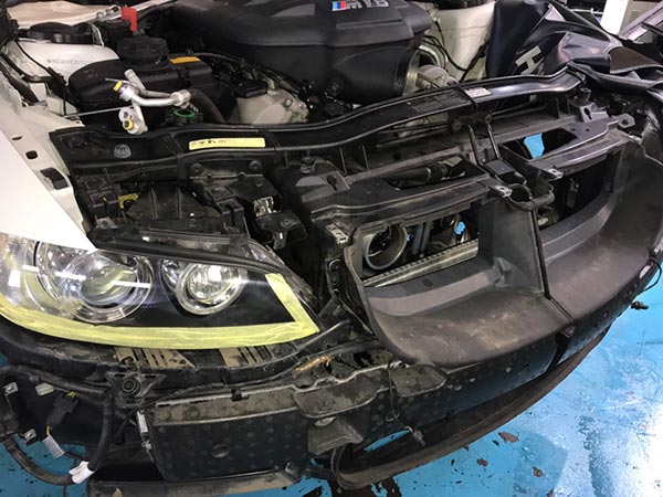 BMW e92 M3 エアコンが効かない 修理